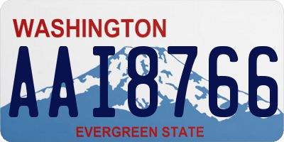 WA license plate AAI8766