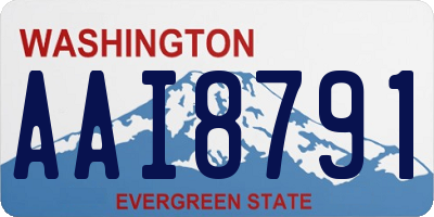 WA license plate AAI8791