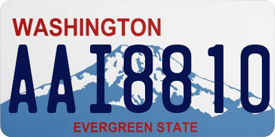 WA license plate AAI8810