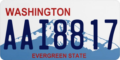 WA license plate AAI8817