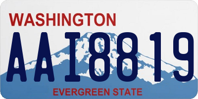 WA license plate AAI8819