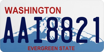 WA license plate AAI8821