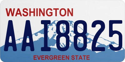WA license plate AAI8825