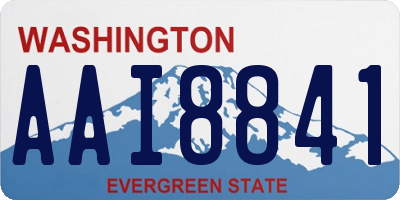WA license plate AAI8841
