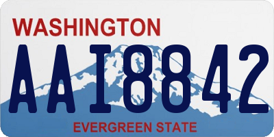 WA license plate AAI8842