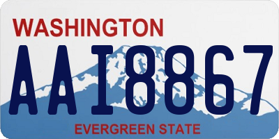WA license plate AAI8867