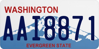 WA license plate AAI8871