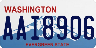WA license plate AAI8906