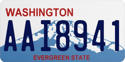 WA license plate AAI8941