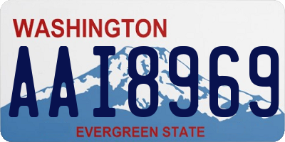 WA license plate AAI8969