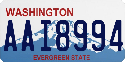 WA license plate AAI8994