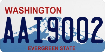 WA license plate AAI9002