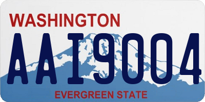 WA license plate AAI9004