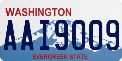 WA license plate AAI9009