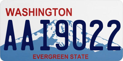 WA license plate AAI9022