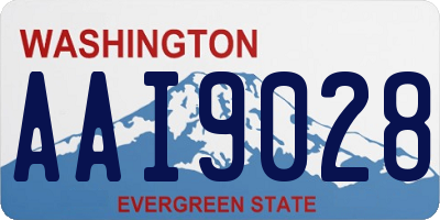 WA license plate AAI9028