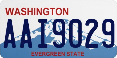 WA license plate AAI9029