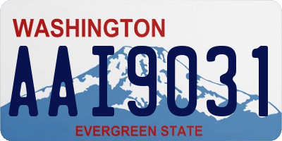WA license plate AAI9031