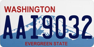 WA license plate AAI9032