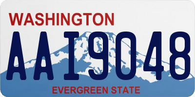 WA license plate AAI9048