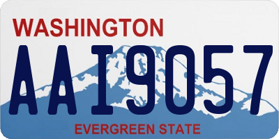 WA license plate AAI9057