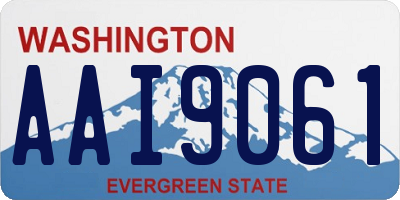 WA license plate AAI9061