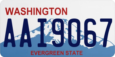 WA license plate AAI9067