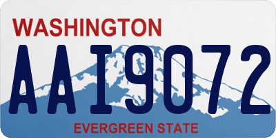 WA license plate AAI9072