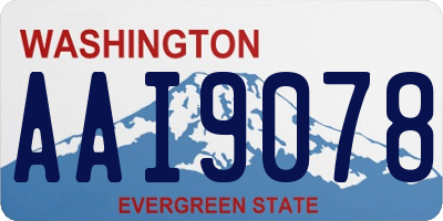 WA license plate AAI9078