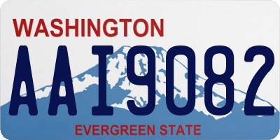 WA license plate AAI9082