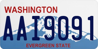 WA license plate AAI9091