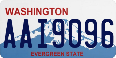 WA license plate AAI9096