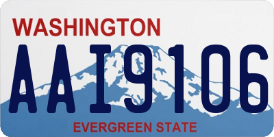 WA license plate AAI9106