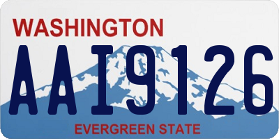 WA license plate AAI9126