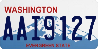 WA license plate AAI9127