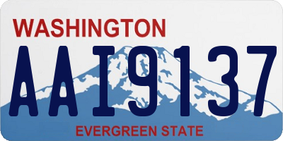 WA license plate AAI9137