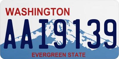 WA license plate AAI9139