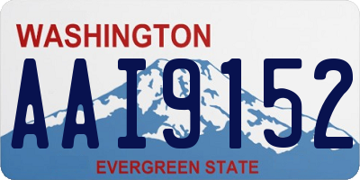 WA license plate AAI9152
