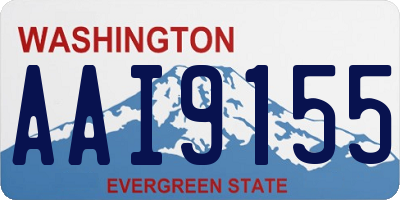 WA license plate AAI9155