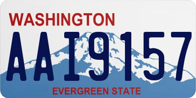 WA license plate AAI9157