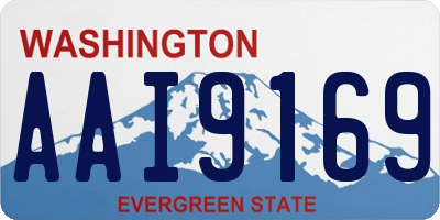 WA license plate AAI9169