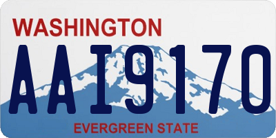 WA license plate AAI9170