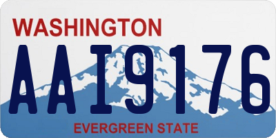 WA license plate AAI9176