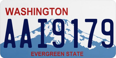 WA license plate AAI9179