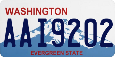 WA license plate AAI9202