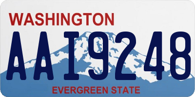 WA license plate AAI9248