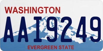 WA license plate AAI9249