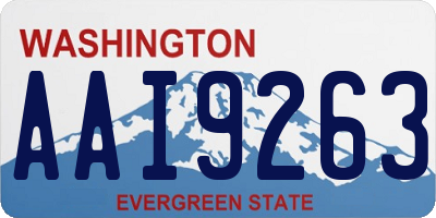 WA license plate AAI9263