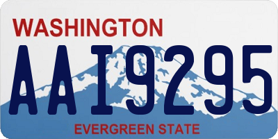 WA license plate AAI9295