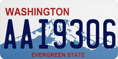 WA license plate AAI9306